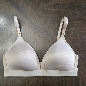 ThirdLove 24/7 Classic Wireless Bra Womens Size 32B1/2 Nude Tan Seamless Stretch
